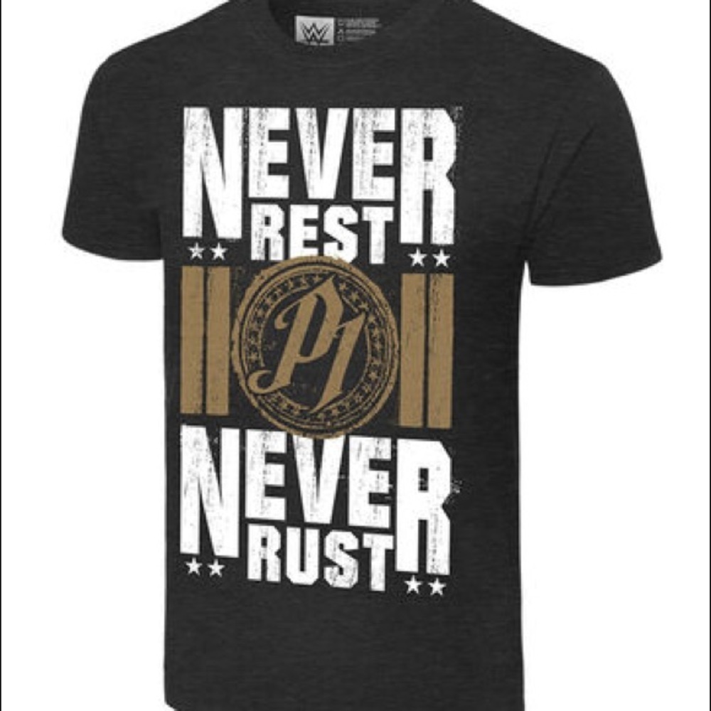 WWE "Never Rest, Never Rust" Authentic T-Shirt 3X